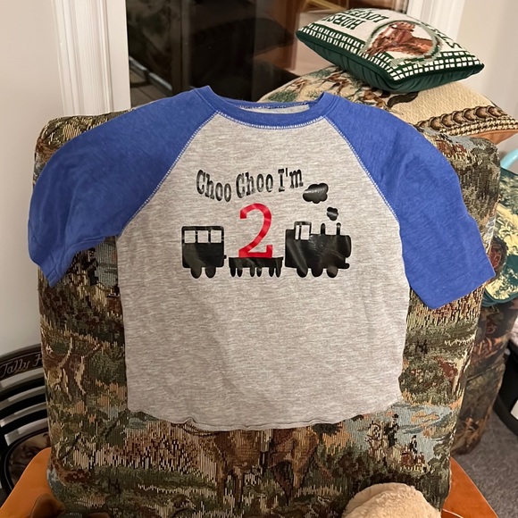 Other - Choo Choo I'm 2 Toddler Long Sleeve Tee